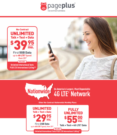 New 4G LTE Plan For PagePlus Cellular
